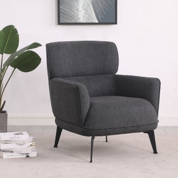 Andrea Accent Chair Set of 2 903082 in Gray Fabric by Coaster [CRAC-903082 Andrea]