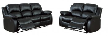 Cranley Power Motion Sofa 9700BLK in Black by Homelegance [HES-9700BLK-PW Cranley]