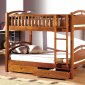 CM-BK600A California I Twin/Twin Bunk Bed in Oak