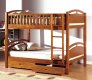 CM-BK600A California I Twin/Twin Bunk Bed in Oak