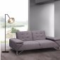 London Sofa Bed in Gray Fabric w/Options by Whiteline