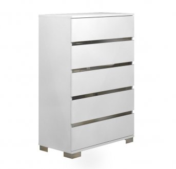 Spark Chest in High Gloss White Lacquer by Casabianca