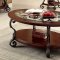 May Coffee & 2 End Tables Set CM4326 in Brown Cherry w/Options