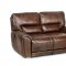 Clark Power Motion Sofa & Loveseat Cognac Leather Match