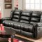 185500 Orleans Power Reclining Sofa in Black PU by Chelsea