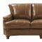 Hutton Sofa & Loveseat Set in Brown by Leather Italia