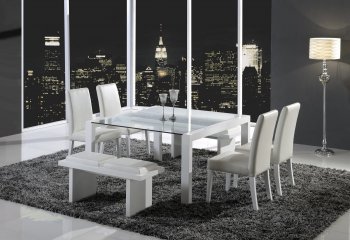 DG081DT Dining Table by Global w/Options in White [GFDS-DG081DT White]