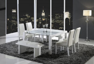 DG081DT Dining Table by Global w/Options in White