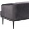 Rory Sofa 689 in Grey Velvet Fabric by Meridian w/Options