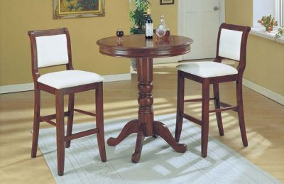 Classic Bar Table With Cherry Round Top