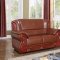 Bella 632 Sofa in Brown Bonded Leather w/Optional Items