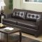 G675 Sofa & Loveseat in Chocolate Bonded Leather by Glory