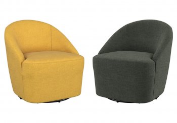 Leon Swivel Accent Chair Set of 2 903075 903076 by Coaster [CRAC-903075-903076 Leon]