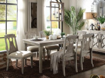 Colette Dining Table 70310 in Reclaimed Gray Oak & Cream by Acme [AMDS-70310-Colette]