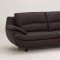 Cream or Black Top Grain Leather Modern Sectional Sofa