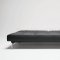 Splitback Sofa Bed in Black w/Steel Legs by Innovation