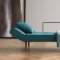 Zeal Styletto Sofa Bed in Aqua w/Wooden Legs by Innovation