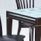 Glass Extendable Top Modern Dinette Table w/Optional Chairs