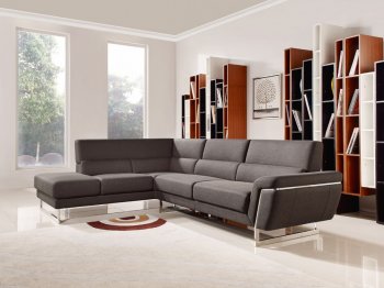 Navarro Sectional Sofa 1612 in Brown Fabric by VIG [VGSS-1612 Navarro Brown]