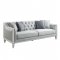 Katia Sofa LV01049 in Light Gray Linen by Acme w/Options