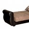 Milano Sofa Bed in Brown Microfiber by Rain w/Optional Items