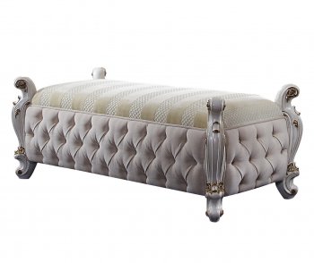 Picardy Bench 27886 in Antique Pearl by Acme [AMBN-27886 Picardy]