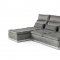 Panorama Sectional Sofa in Grey Fabric & Leather by VIG