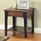 Magus 3Pc Coffee & End Tables Set 80260 in Brown Oak by Acme