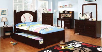 CM7900-BSBL Olympic III Kids Bedroom in Dark Walnut w/Options [FABS-CM7900-BSBL Olympic III]