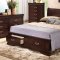 G3125D Bedroom by Glory Furniture in Cappuccino w/Storage Bed