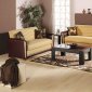 Contemporary Two-Tone Living Room Storage Sleeper Sofa