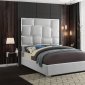 Milan Bed in White Faux Leather by Meridian w/Options