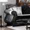 Tabatha Sofa SM6313 in Champagne/Black Chenille & Leatherette