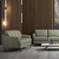 Helena Sofa 54570 in Moss Green Leather by MI Piace w/Options