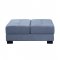 Qiana Sectional Sofa 55235 in Dusty Blue Fabric by Acme