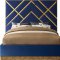 Vector Bed in Navy Velvet Fabric by Meridian w/Options