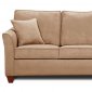 Taupe Microfiber Sofa & Loveseat Set w/Optional Storage Ottoman