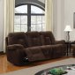 U3090 Reclining Sofa in Chocolate Fabric by Global Furniture USA