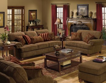 Amber Fabric Modern 4347 Belmont Sofa & Loveseat Sofa w/Options [JFS-4347 Belmont]