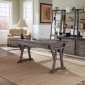 Stone Brook Jr Executive Desk 3 Pc Set 466-HOJ in Rustic Saddle