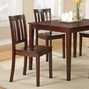 Dark Oak Finish 5Pc Modern Dining Table Set