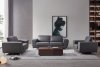 Julie Sofa in Gray Leather Match by Beverly Hills w/Options