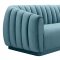 Arno Sofa TOV-S165 in Sea Blue Velvet Fabric by TOV Furniture