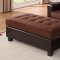 2500 Sectional Sofa Set in Dark Brown Bi Cast & Brown Microfiber