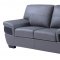 U7230 Sofa in Grey & Dark Grey Leather by Global w/Options