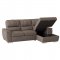 Andes Sectional Sofa Bed 9858TP in Taupe Fabric by Homelegance