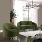 Serpentine Sofa 679 in Olive Velvet Fabric by Meridian w/Options