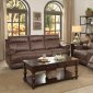 Aggiano Power Recliner Sofa 9911DBR in Dark Brown by Homelegance