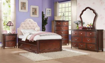 30265 Cecilie Kids Bedroom in Cherry by Acme w/Options [AMKB-30265 Cecilie]