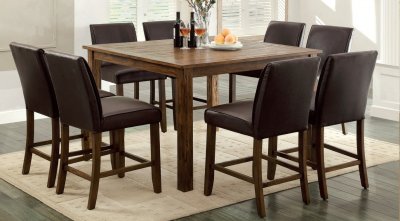 CM3688PT Edinburg Counter Height Dining Table Dark Oak w/Options